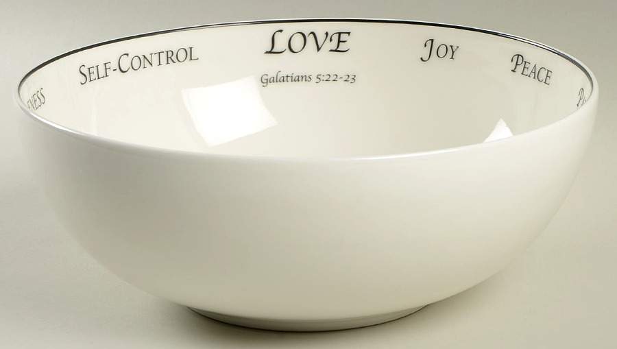 Serveware 10" Pasta Serving Bowl by Feed on the Word-1