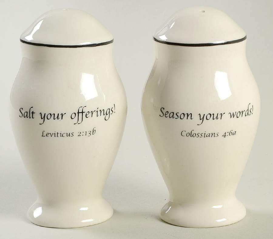 Serveware Salt & Pepper Set by Feed on the Word-1