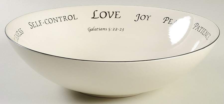 Serveware 12" Pasta Serving Bowl by Feed on the Word-1