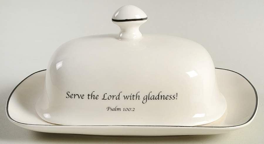 Serveware 1/4 Lb Covered Butter by Feed on the Word-1
