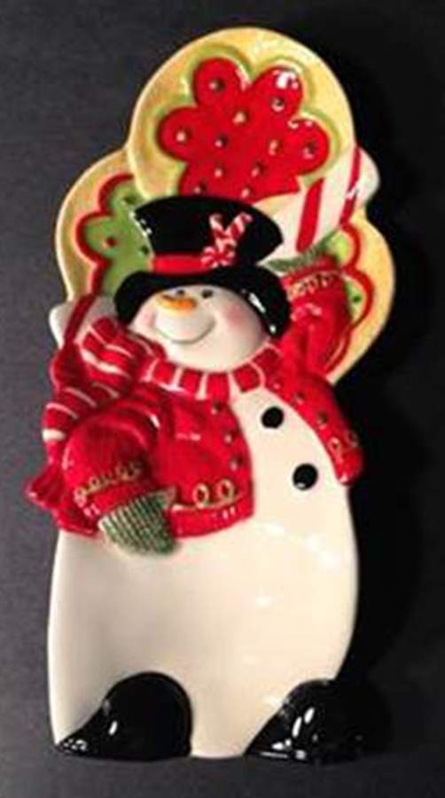 Sugar Coated Christmas Spoon Rest/Holder (Holds 1 Spoon) by Fitz & Floyd-1