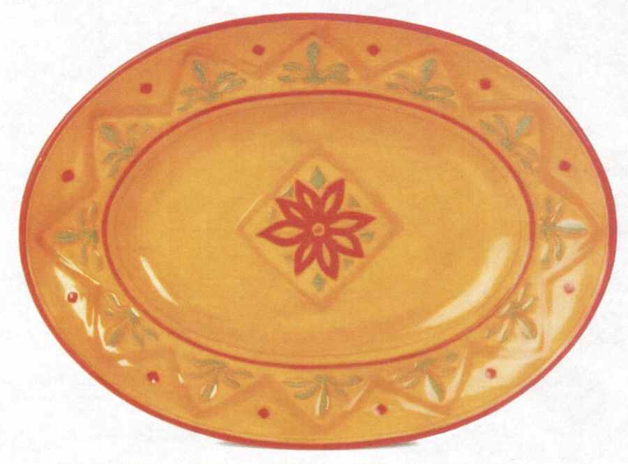 Verona 15" Oval Serving Platter by Fitz and Floyd-1