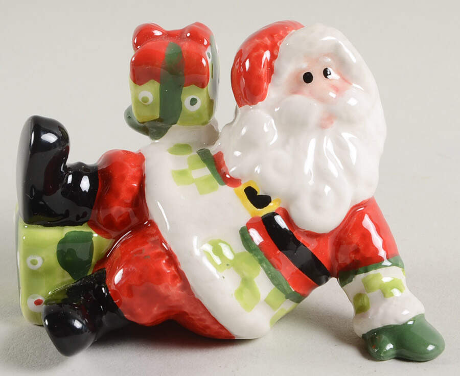 Holiday Cheer Reclining Tumbling Santa Figurine by Fitz & Floyd-1