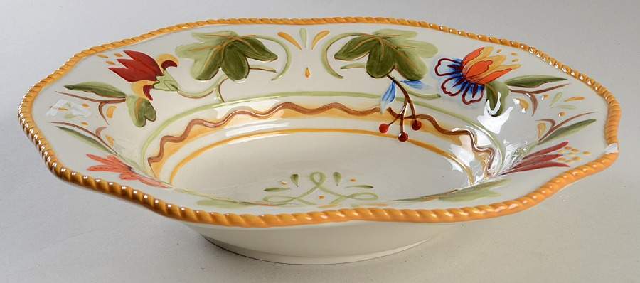 Garden Medley 13" Oval Serving Bowl by Fitz & Floyd-1