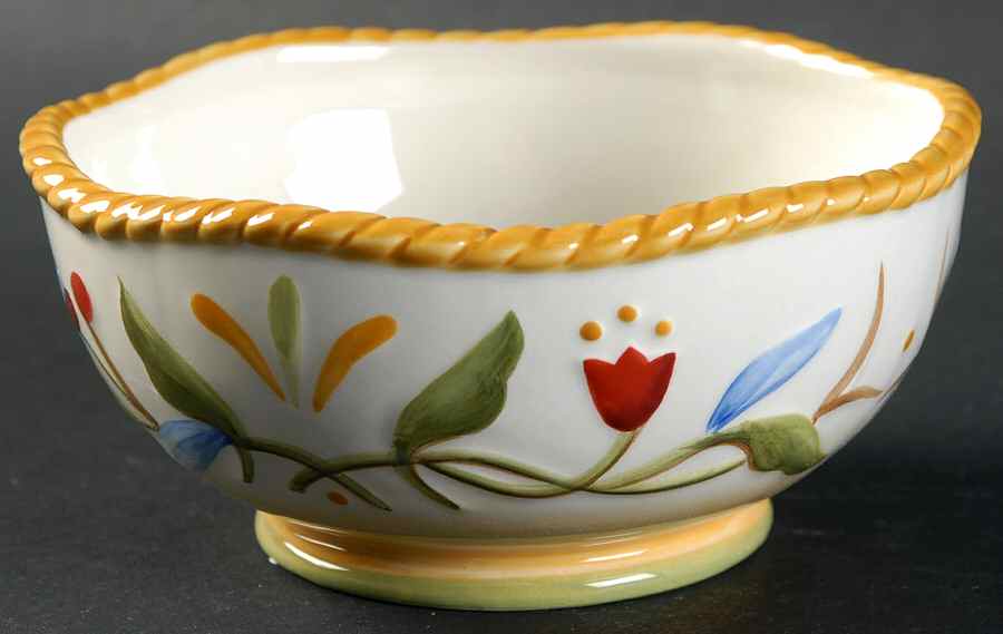 Garden Medley Fruit/Dessert (Sauce) Bowl by Fitz & Floyd-1