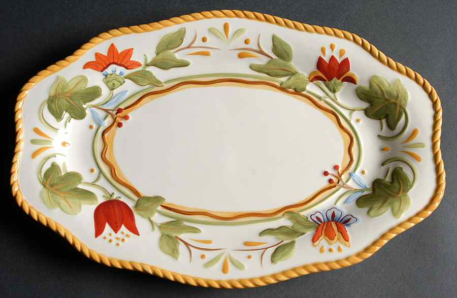Garden Medley Rectangular Tray 11" by Fitz & Floyd-1