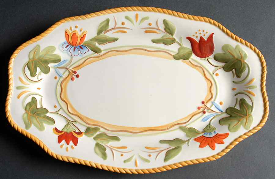 Garden Medley 13" Rectangular Tray by Fitz & Floyd-1