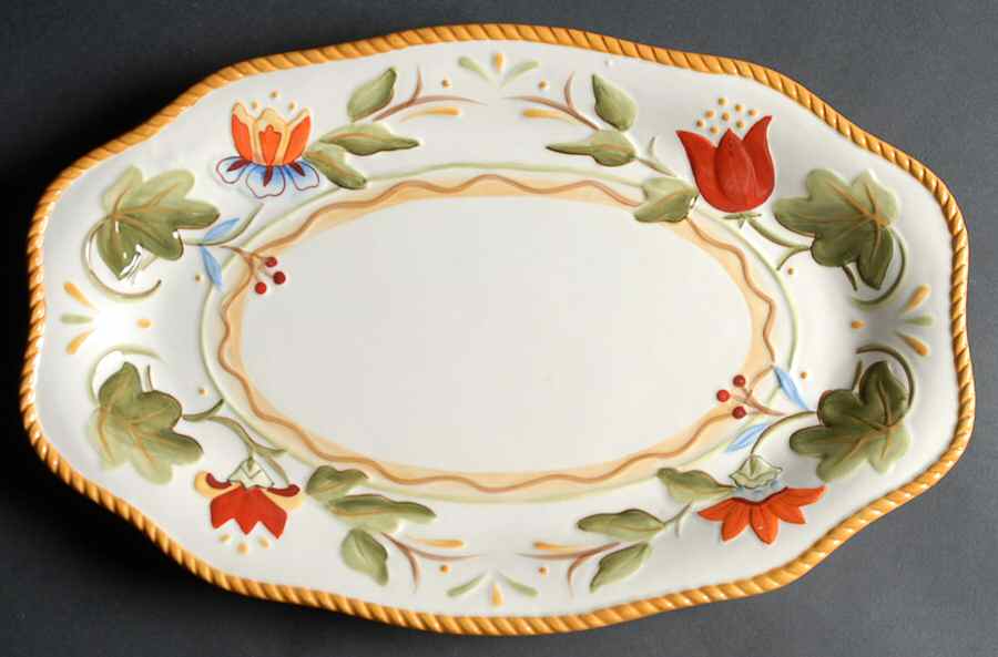 Garden Medley 15" Rectangular Tray by Fitz & Floyd-1