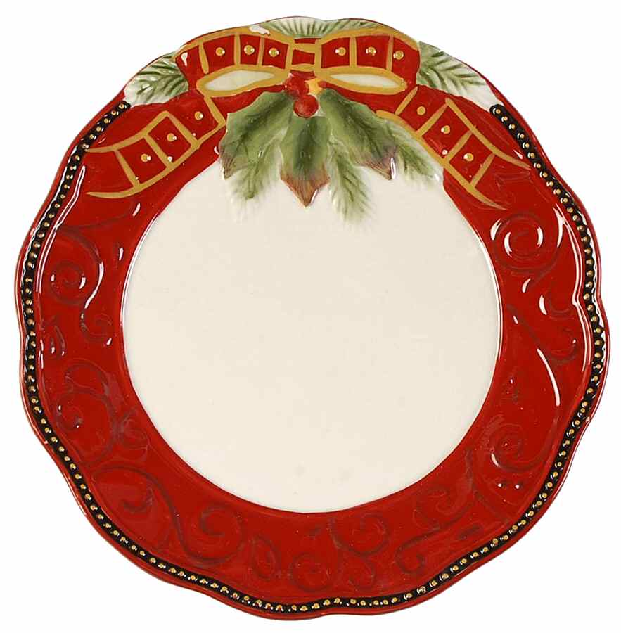 Damask Holiday Salad Plate by Fitz & Floyd-1