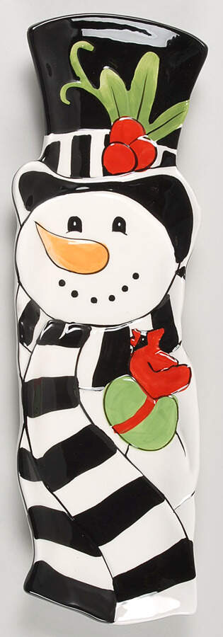 Frosty's Frolic Figural Serving Tray by Fitz & Floyd-1
