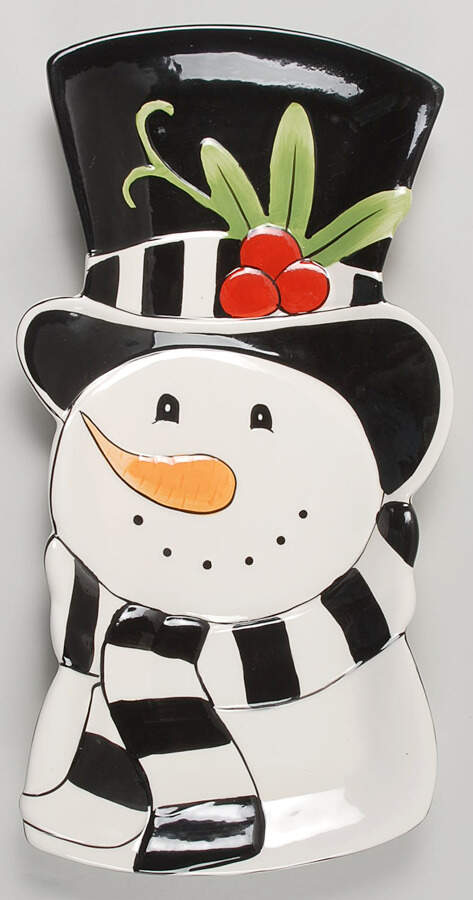 Frosty's Frolic 17" Figural Platter by Fitz & Floyd-1