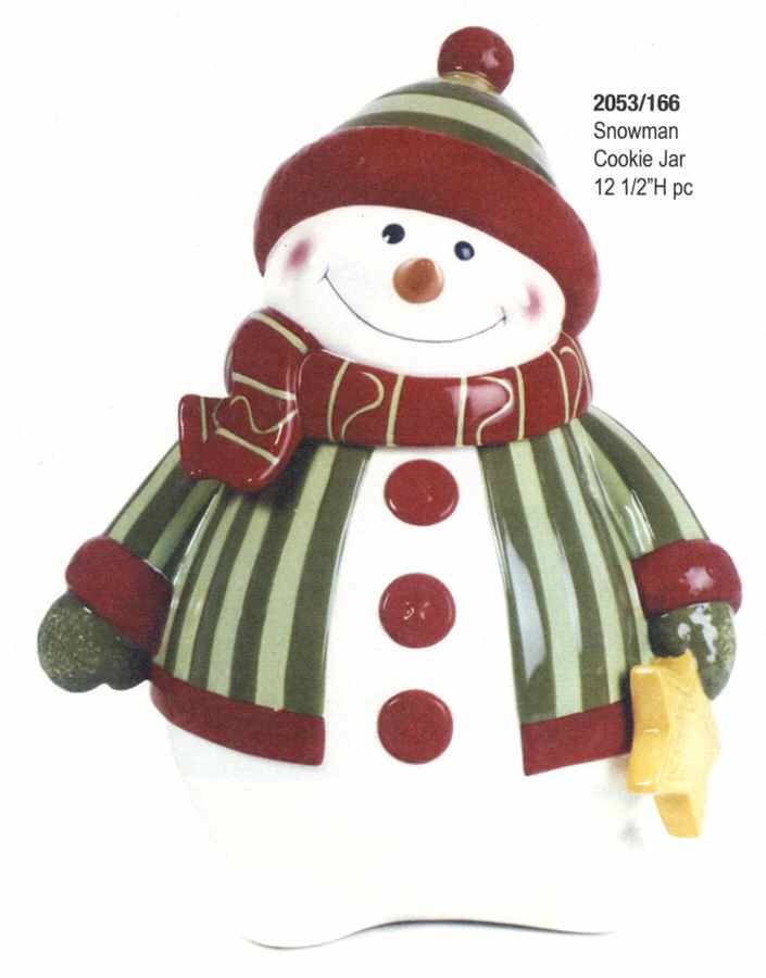Holiday Folk Figural Cookie Jar & Lid by Fitz and Floyd-1