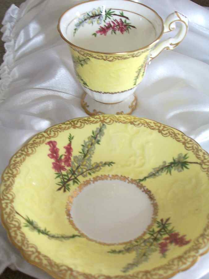 3140 Footed Cup & Saucer Set by Foley-1