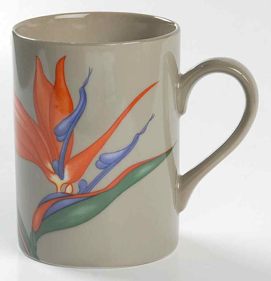Bird of Paradise (Gray Background) Mug by Fitz & Floyd-1
