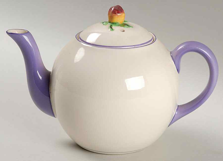 5882 Purple Individual Teapot & Lid by Fondeville-1