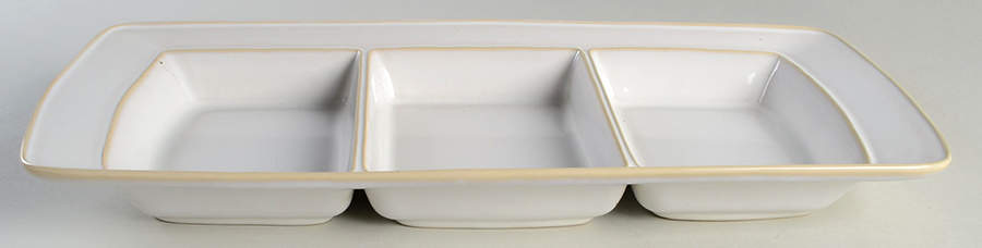 Fontina White 3 Section Server by Food Network-1