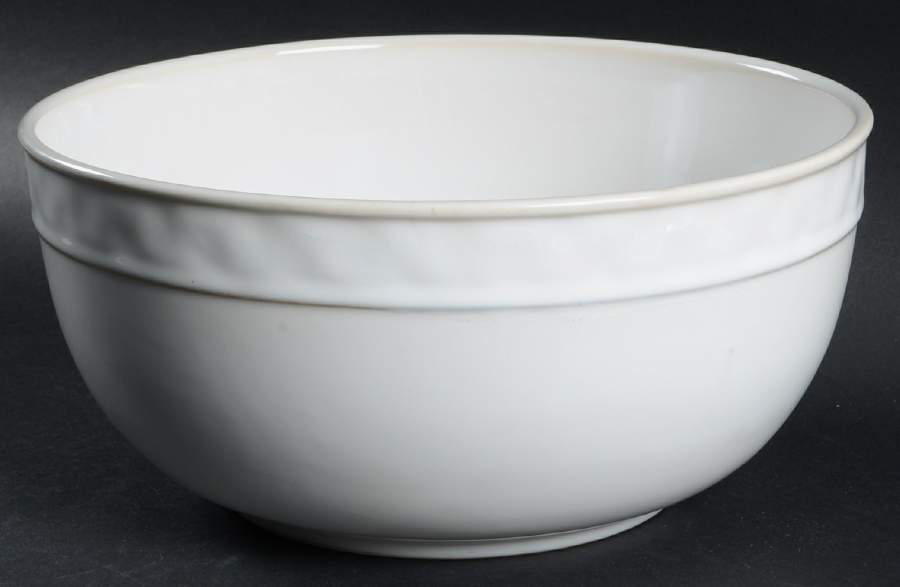 Fontina White 10" Round Serving Bowl by Food Network-1