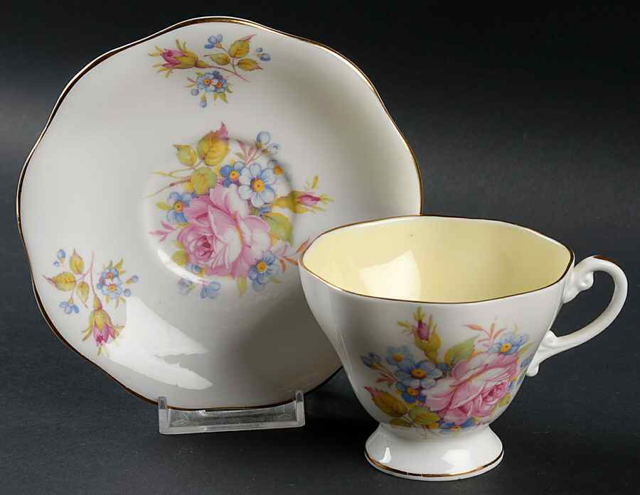 4079 Footed Cup & Saucer Set by Foley-1