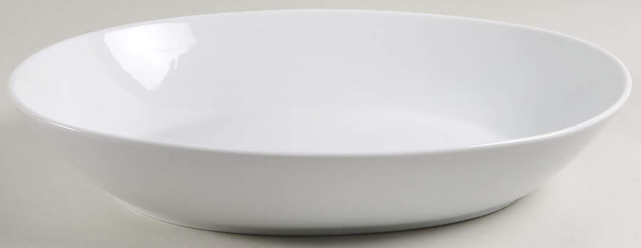 Everyday White (Porcelian) 14" Oval Serving Bowl by Fitz & Floyd-1