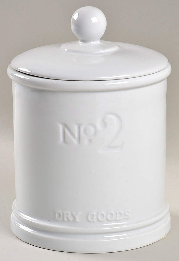 Everyday White (Porcelian) Medium Canister & Lid by Fitz & Floyd-1