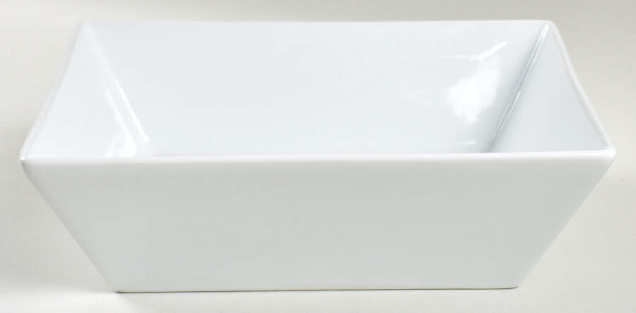 Everyday White (Porcelian) 8" Square Vegetable Bowl by Fitz & Floyd-1