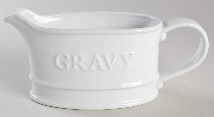Everyday White (Porcelian) Gravy Boat by Fitz & Floyd-1