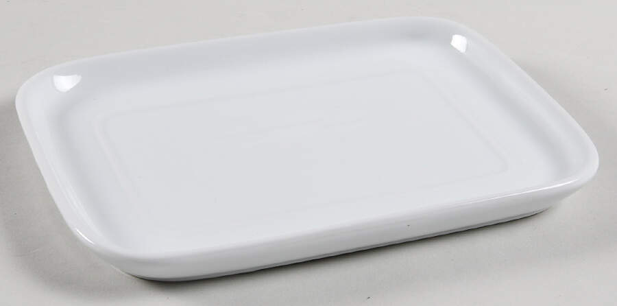 Everyday White (Porcelian) 1/4 Lb Butter No Lid by Fitz & Floyd-1