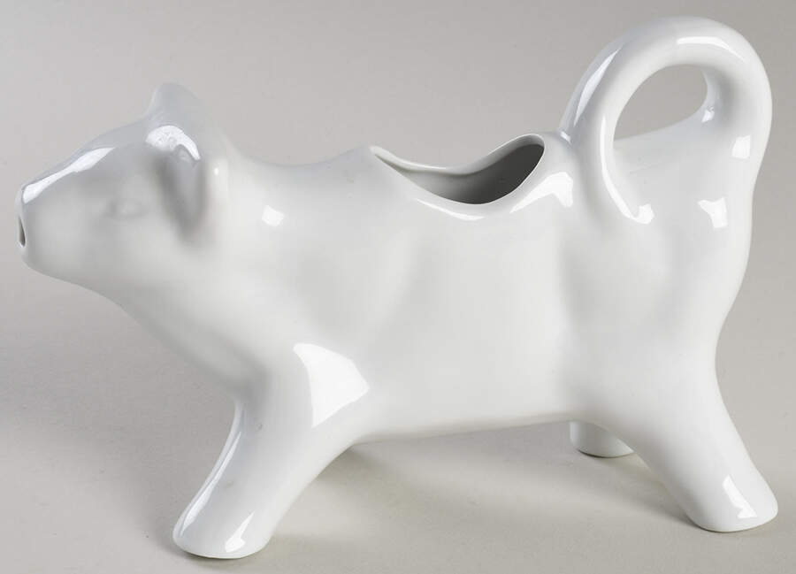 Everyday White (Porcelian) Cow Creamer by Fitz & Floyd-1
