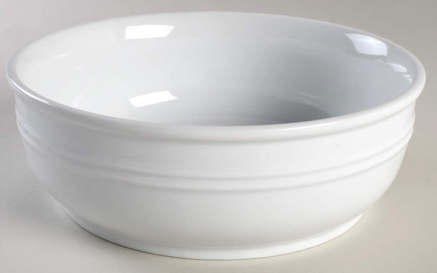 Everyday White (Porcelian) 9" Salad Serving Bowl by Fitz & Floyd-1