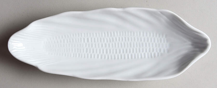 Everyday White (Porcelian) Boiled Corn Holder by Fitz & Floyd-1