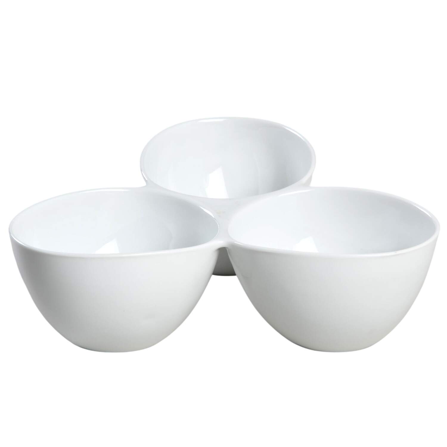 Everyday White (Porcelian) 3 Section Server by Fitz & Floyd-1