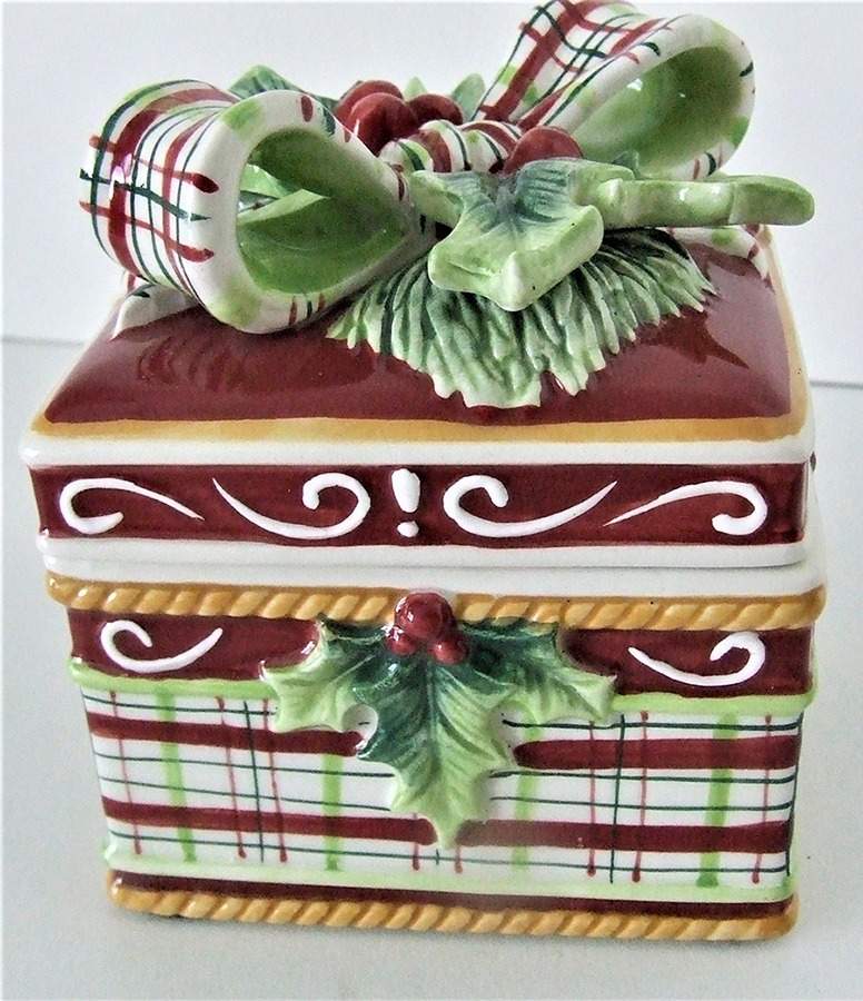 Dear Santa Square Box with Lid by Fitz & Floyd-1