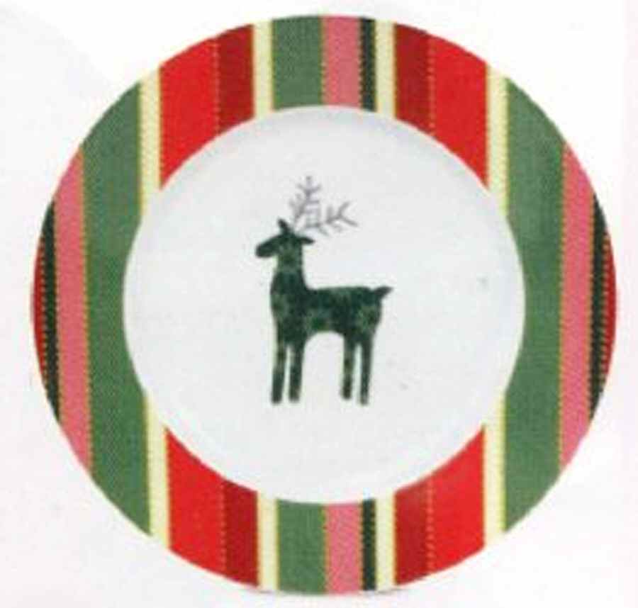 Reindeer Row Salad Plate by Fitz and Floyd-1