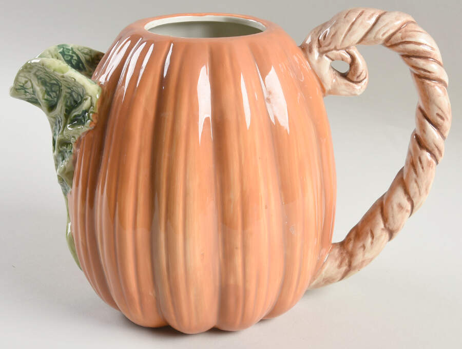 Halloween Pumpkin Teapot No Lid by Fitz & Floyd-1