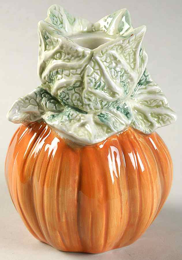 Halloween Pumpkin Candleholder by Fitz & Floyd-1