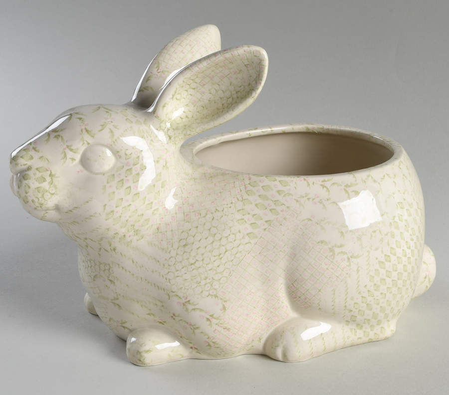 Bows and Holly Cookie Jar No Lid by Fitz & Floyd-1
