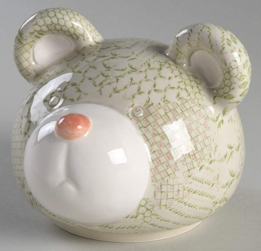 Bows and Holly Lid for Cookie Jar by Fitz & Floyd-1