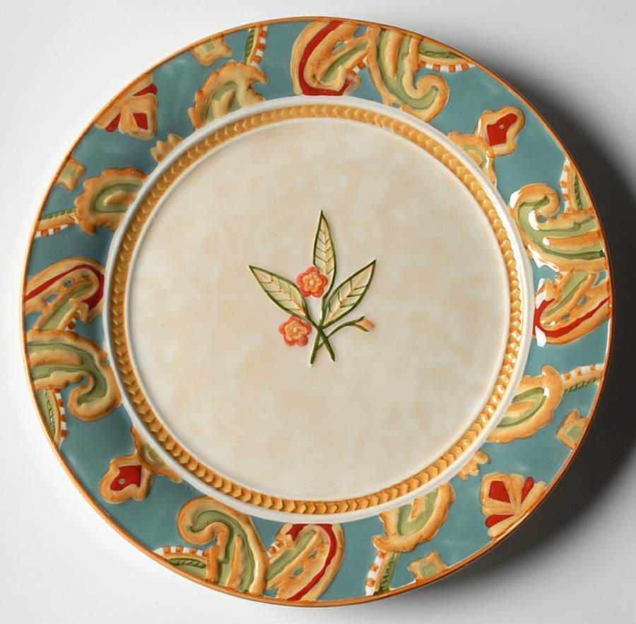 Carissa Paisley Salad Plate by Fitz & Floyd-1