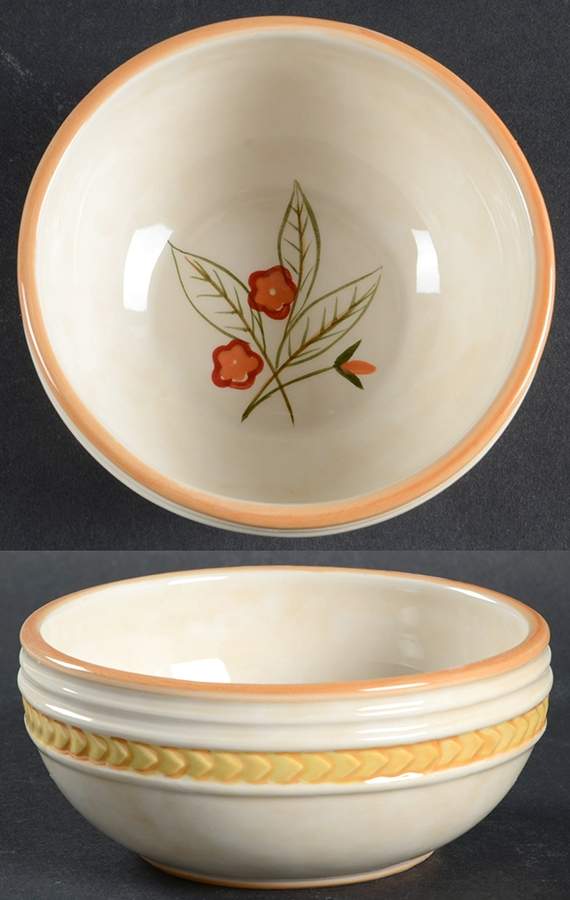 Carissa Paisley Fruit/Dessert (Sauce) Bowl by Fitz & Floyd-1