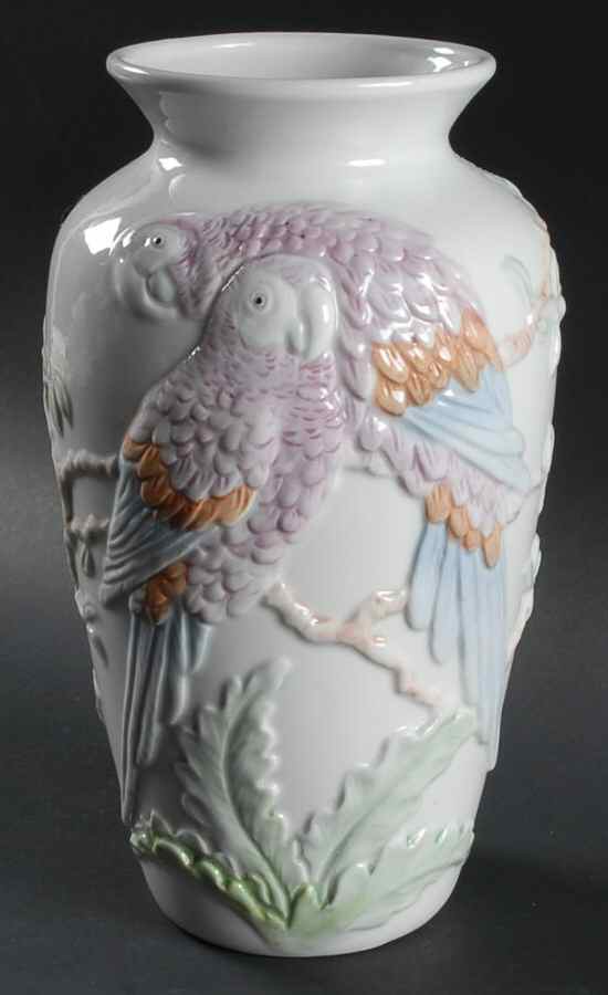 Parrot 10" Vase by Fitz & Floyd-1