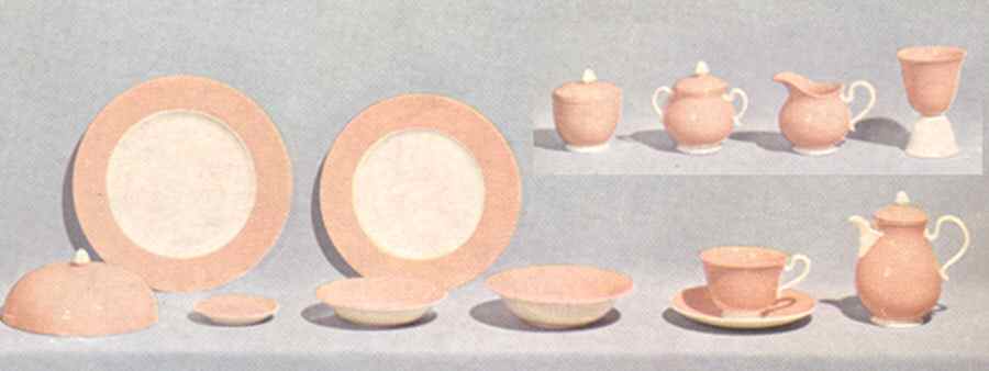 Breakfast Set Shell Pink Luncheon Plate by Franciscan-1