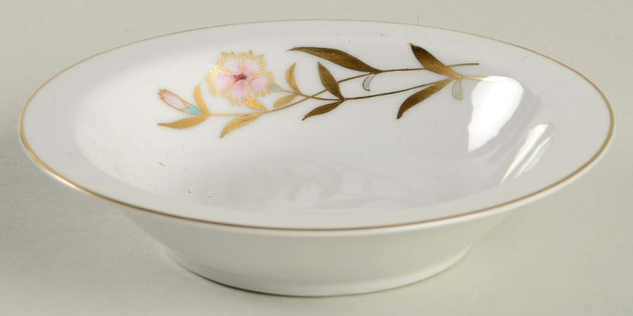 Flora (Rim Shape) Rim Fruit/Dessert (Sauce) Bowl by Fukagawa-1