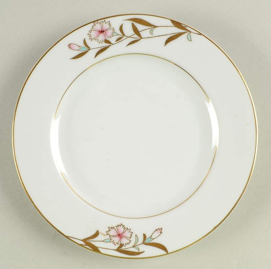 Flora (Rim Shape) Bread & Butter Plate by Fukagawa-1