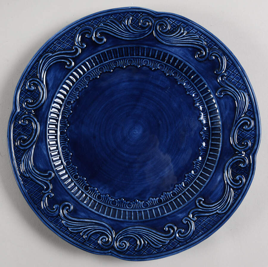 Ricamo Blue Dinner Plate by Fitz & Floyd-1