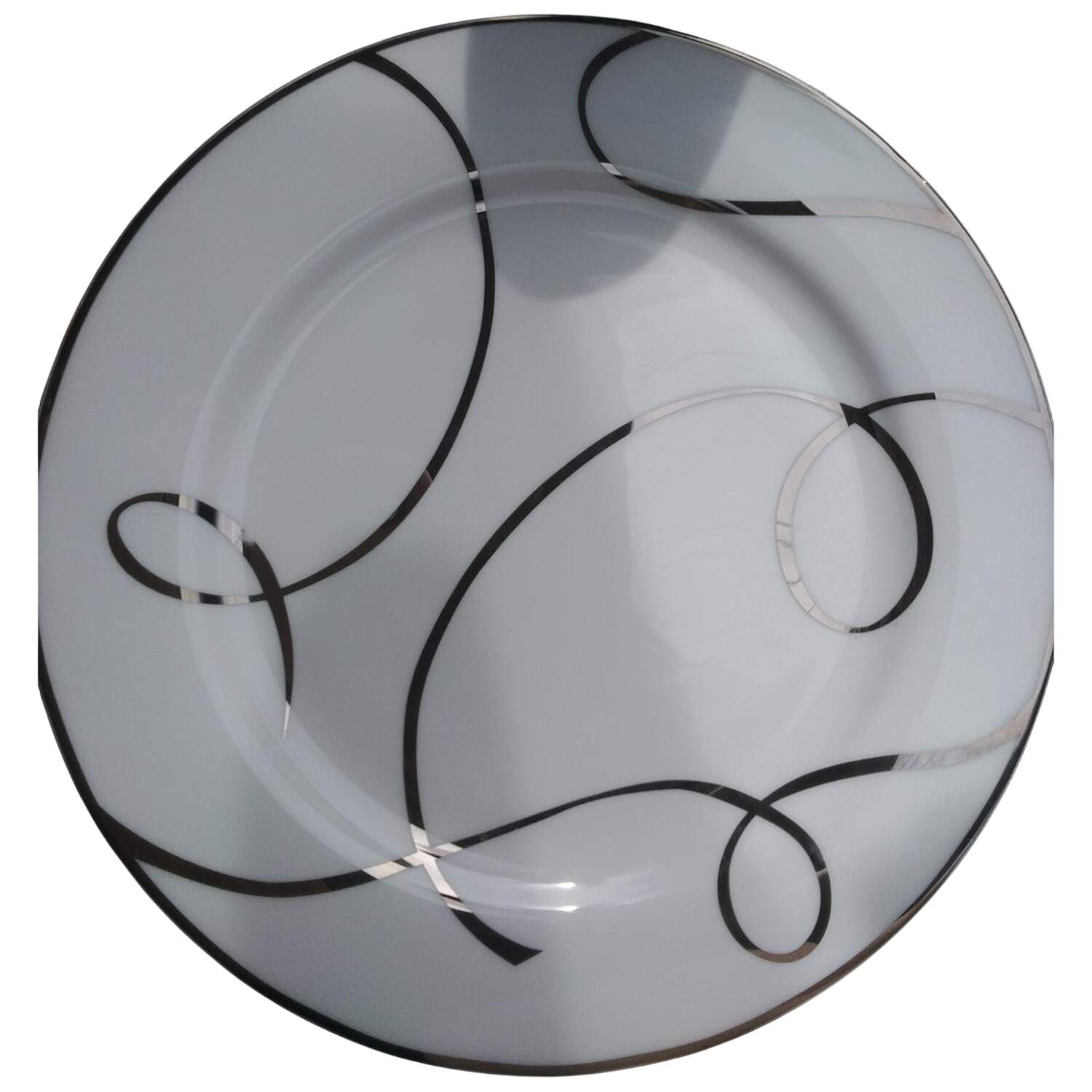 Nevaeh Platinum Accent Salad Plate by Fitz & Floyd-1
