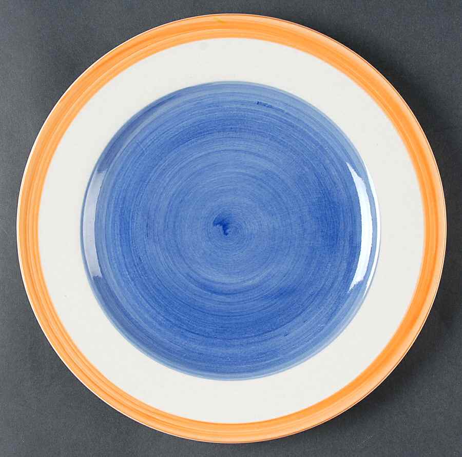 Brushstrokes Blue Dinner Plate by Farberware-1