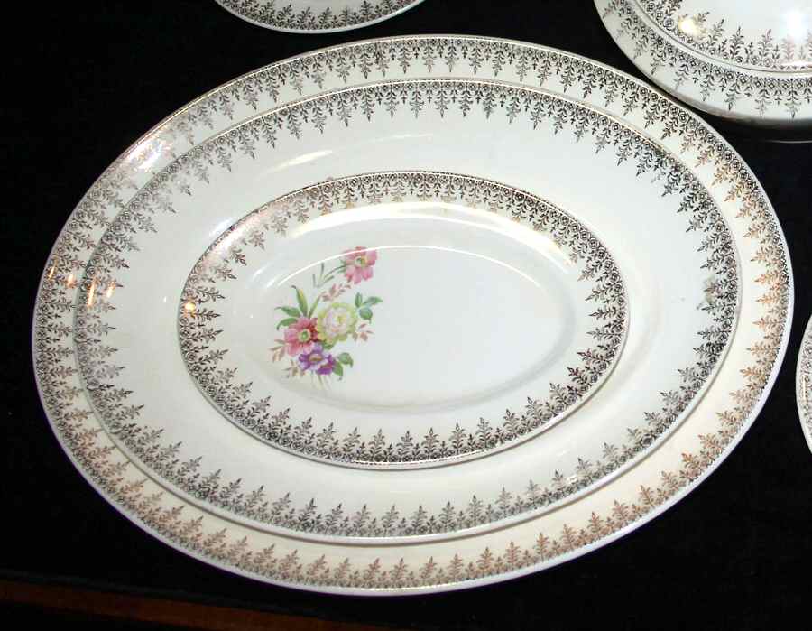 FSX174 11" Oval Serving Platter by French Saxon-1