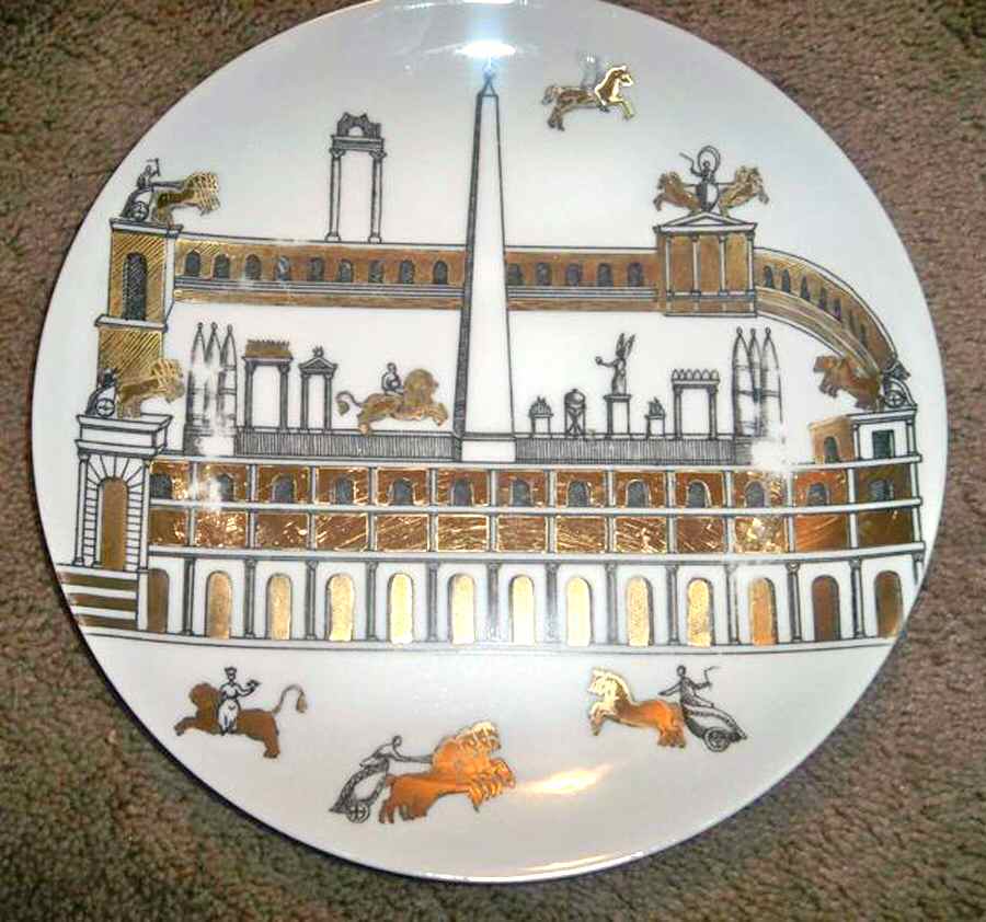 FOI1 Wall Plate by Piero Fornasetti-1