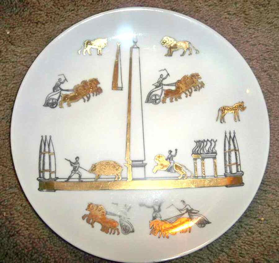 FOI1 Wall Plate by Piero Fornasetti-1