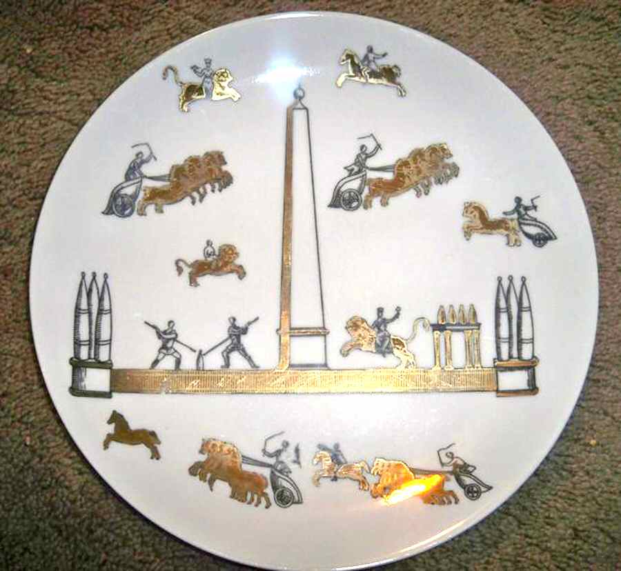 FOI1 Wall Plate by Piero Fornasetti-1